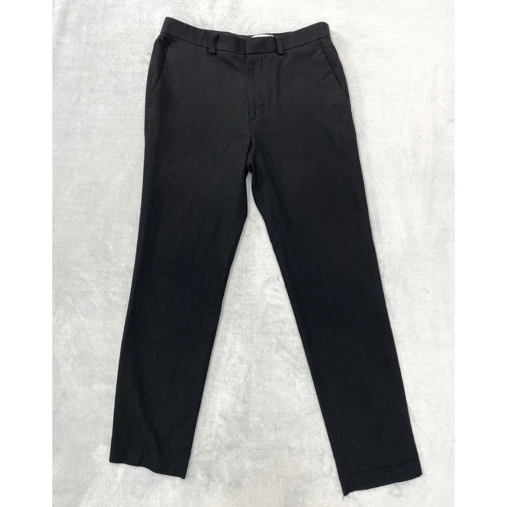 Topman Dress Pants Men's 30x30 Black Slim Fit Trousers